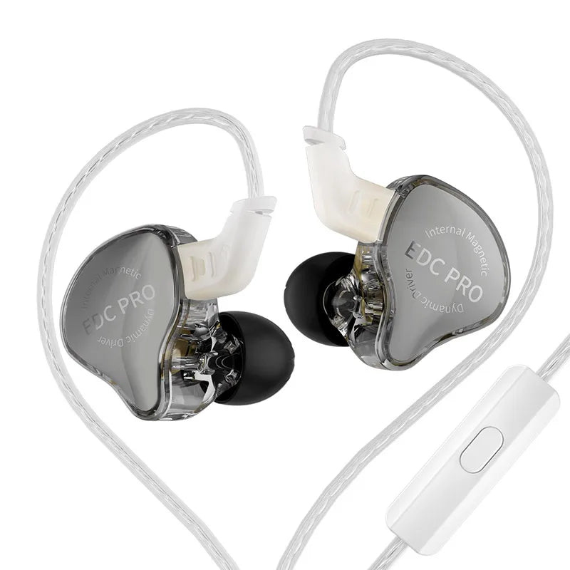 Fone de ouvido intra-auricular KZ EDC Pro com fio