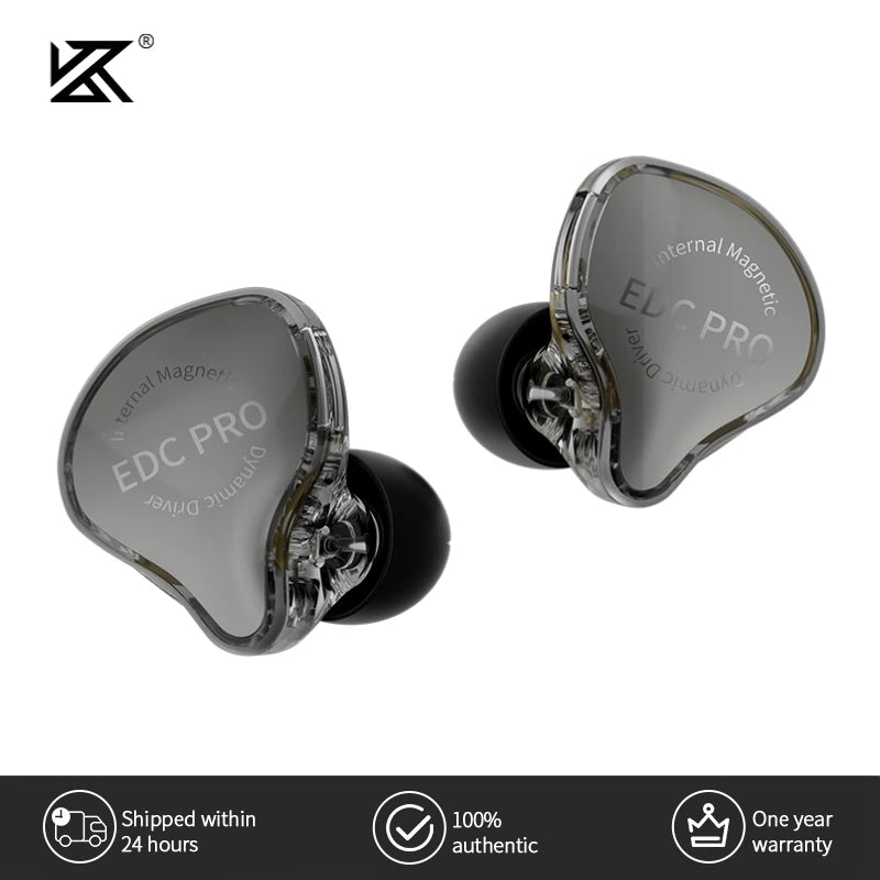 Fone de ouvido intra-auricular KZ EDC Pro com fio